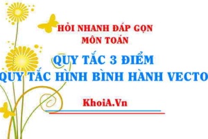 Quy tắc 3 điểm của vectơ và Quy tắc Hình bình hành Vectơ Toán 10 - Hỏi nhanh đáp gọn